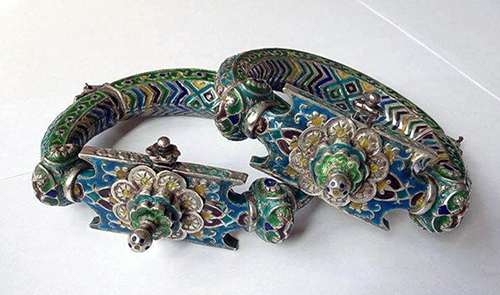 Enameled Anklets from Pakistan